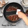 imageCrepe Pan10 in Nonstick Crepe Pan Granite Flat Skilletnon stick Dosa Tawa Comales Para Tortillas Pancake PanDishwasher and Oven Safe CookwareInduction Compatible PFOA FreeGranite