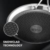 imageCrepe Pan10 in Nonstick Crepe Pan Granite Flat Skilletnon stick Dosa Tawa Comales Para Tortillas Pancake PanDishwasher and Oven Safe CookwareInduction Compatible PFOA FreeSnowflake