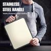 imageEXTRA LARGE Cutting BoardDouble Sided Stainless Steel Cutting Boards Set for kitchenStainless SteelWheat straw pp Cutting Board for meatDishwasher Safe 20  13816  1112  83 InchSet of 2