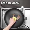 imageWok 13 Inch Hybrid Woks ampamp Stirfry Pans Nonstick Non Toxic Stainless Steel Wok Pan with Lid Dishwasher Induction Oven Broiler Safe PFOA Free Cookware Non StickDouble Handles