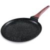 imageCrepe Pan10 in Nonstick Crepe Pan Granite Flat Skilletnon stick Dosa Tawa Comales Para Tortillas Pancake PanDishwasher and Oven Safe CookwareInduction Compatible PFOA FreeGranite