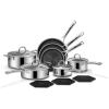 imageSNOWCLAD Pots and Pans Set Non Stick 10 Pcs Hybrid Stainless Steel Cookware Sets Non Stick Frying Pans Saucepans Saute Pan ampamp Stock Pot PFOA Free Kitchen SkilletInduction Compatible14pc