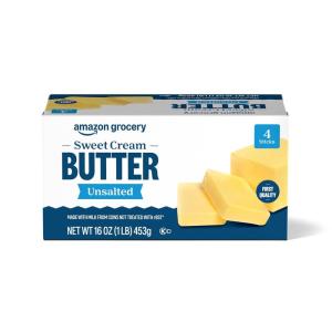imageAmazon Grocery Sweet Cream Butter Unsalted 16 Oz Previously Amazon Fresh Packaging May Vary