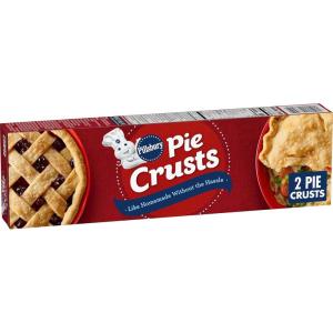 imagePillsbury Premade Refrigerated Pie Crust Two Pie Crusts 141 oz2 count Pack of 1