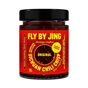 imageFLYBYJING Original Sichuan Chili Crisp Premium Chili Oil wCrunchy Garlic and Shallots  Spicy Savory Vegan Sugar Free Hot Sauce  Good on Noodles Proteins Veggies ampamp Everything 6oz Pack of 16 Ounce Pack of 1