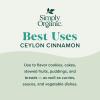 imageSimply Organic Ceylon Ground Cinnamon 208 Ounce NonGMO Organic Cinnamon Powder208 Ounce Pack of 1