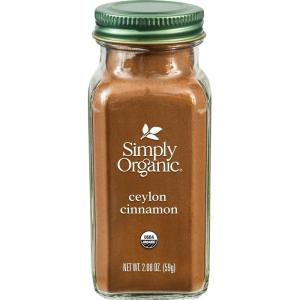 imageSimply Organic Ceylon Ground Cinnamon 208 Ounce NonGMO Organic Cinnamon Powder208 Ounce Pack of 1